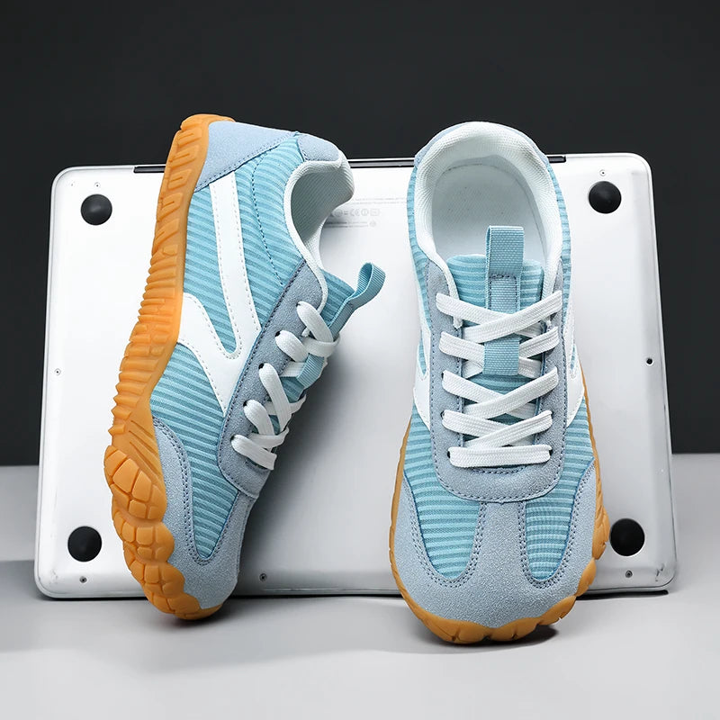 New Wide-toe Men's Shoes Casual Soft Sole Wide-Toe Shoes Walking Sneakers Breathable Mesh Comfortable Barefoot Shoes Big Size 48
