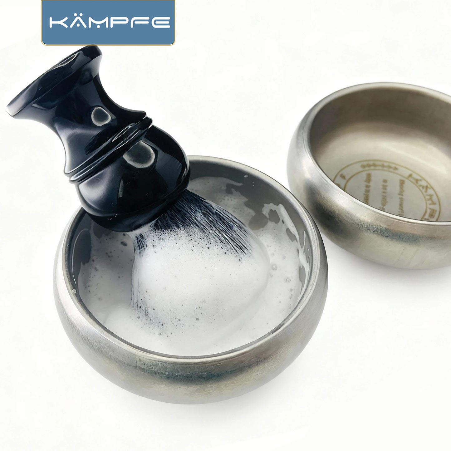 Kampfe  Stainless Steel  Shaving Bowl, Essential Grooming Tools for Barbershop & Home Use  Compact and easy to carry