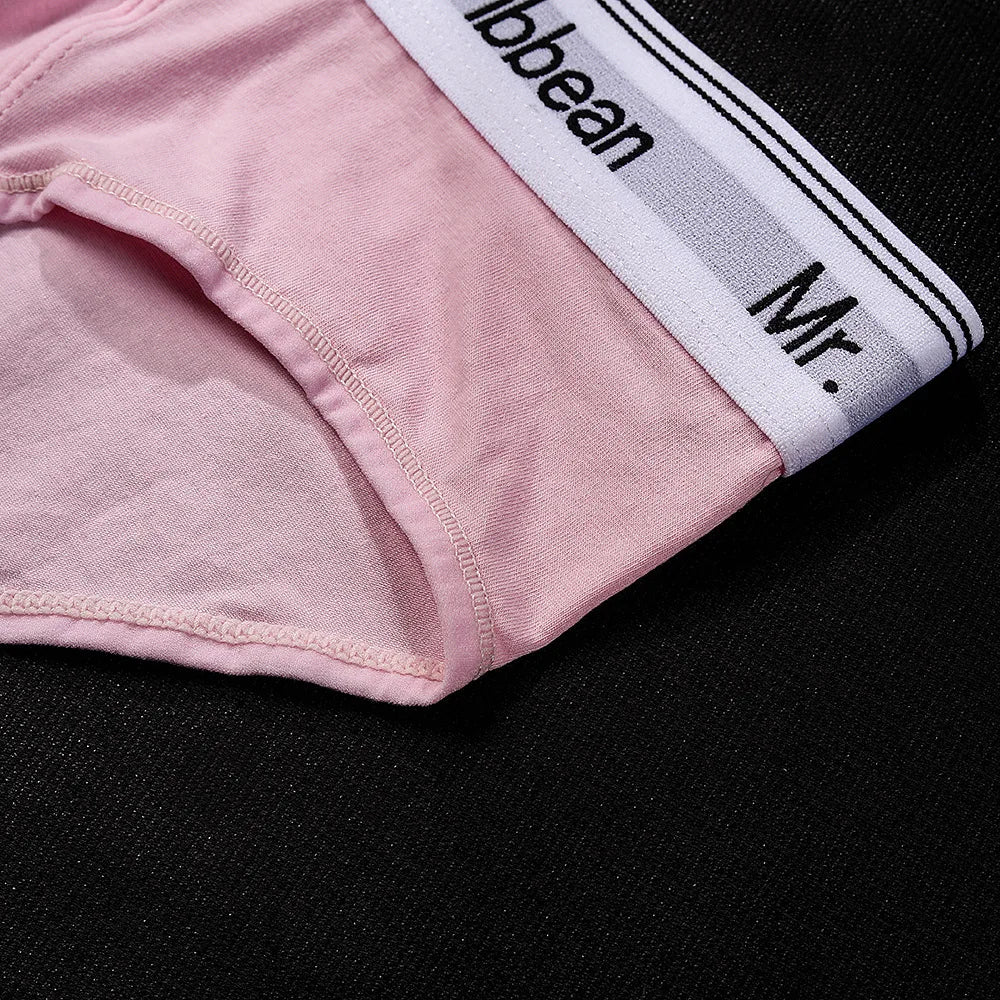 SP&CITY Sports Cotton Traceless Triangle Pants Men's Mid Waist Solid Color Breathable Seamless Underpants Male Sexy Soft Briefs