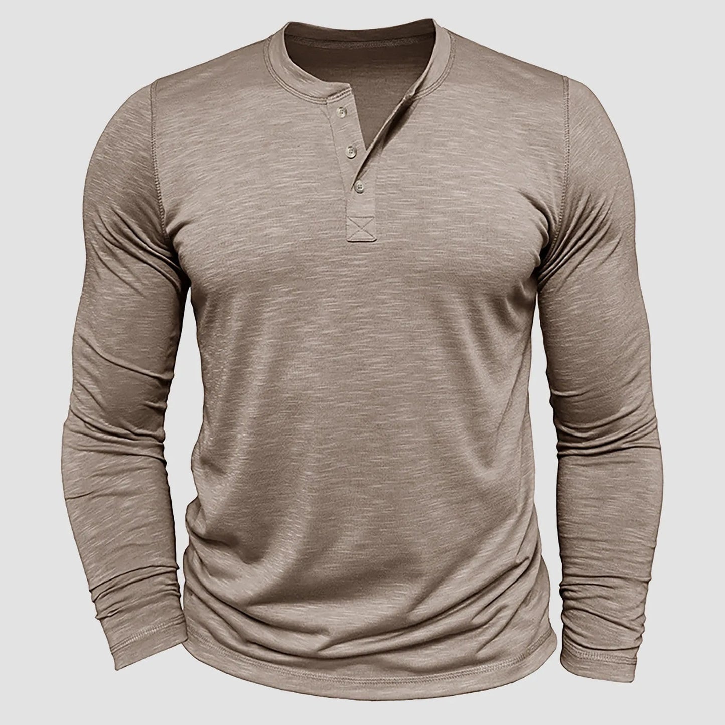 Mens Slub Cotton Open Leg Shirt Breathable Long Sleeve Mens Tshirt Top  Half Button Lightweight Large Shirts For Men