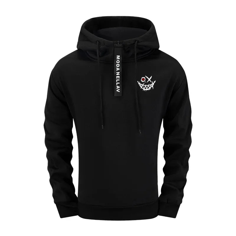 Mens 2 Piece Coord Set 2025 New Half Zip Hoodie and Pants Urban Streetwear Tracksuit Autumn Winter Casual Wear