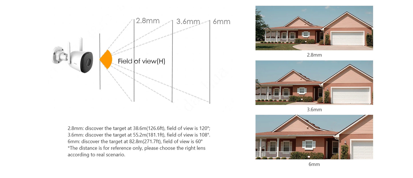 IMOU Bullet Security Camera 2.4GHz WiFi IP Camera Outdoor with IP67 Wi-Fi 6 Surveillance Camera Human Detection 24/7 Recording