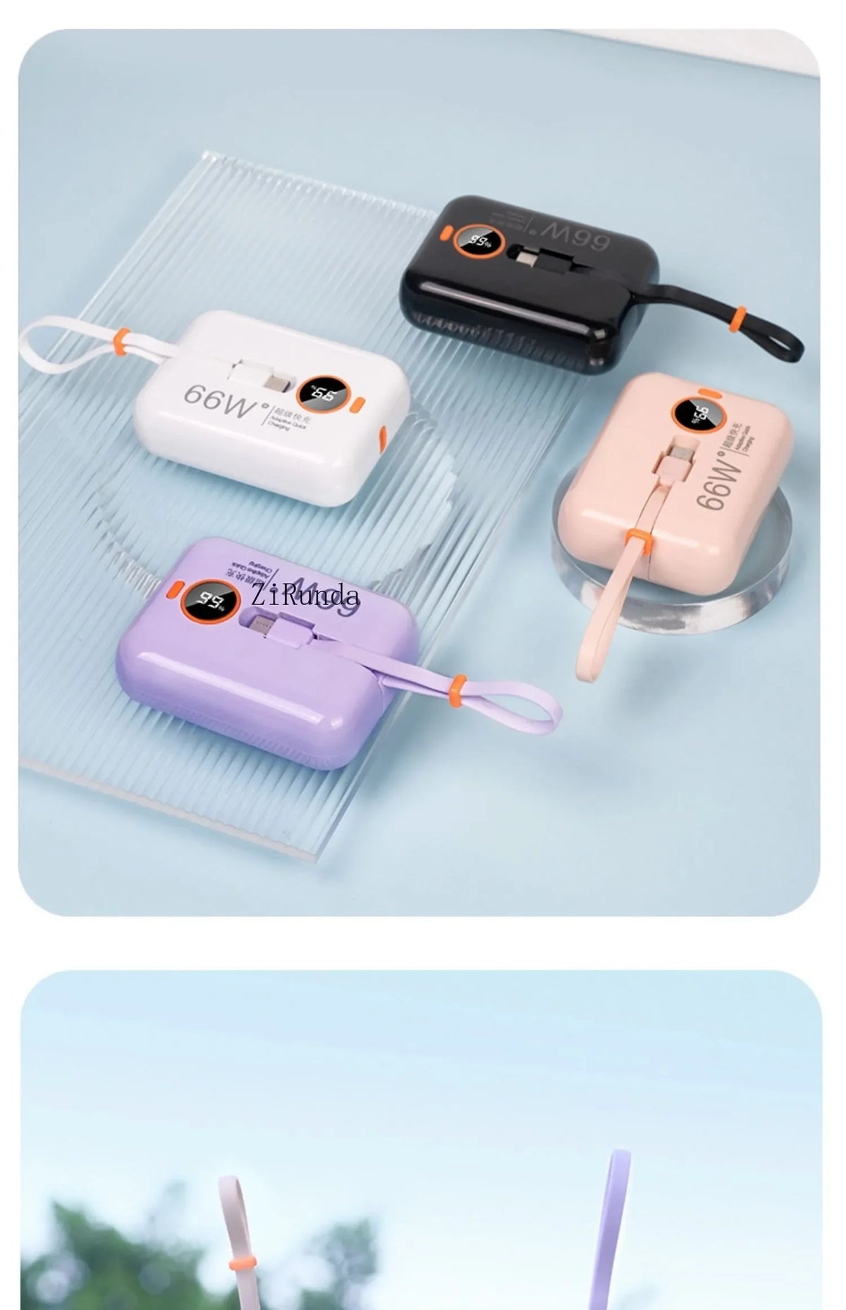 50000mAh Power Bank 120W Super Fast Charging 100% Sufficient Capacity Portable Battery Charger Digital Display For iPhone Xiaomi