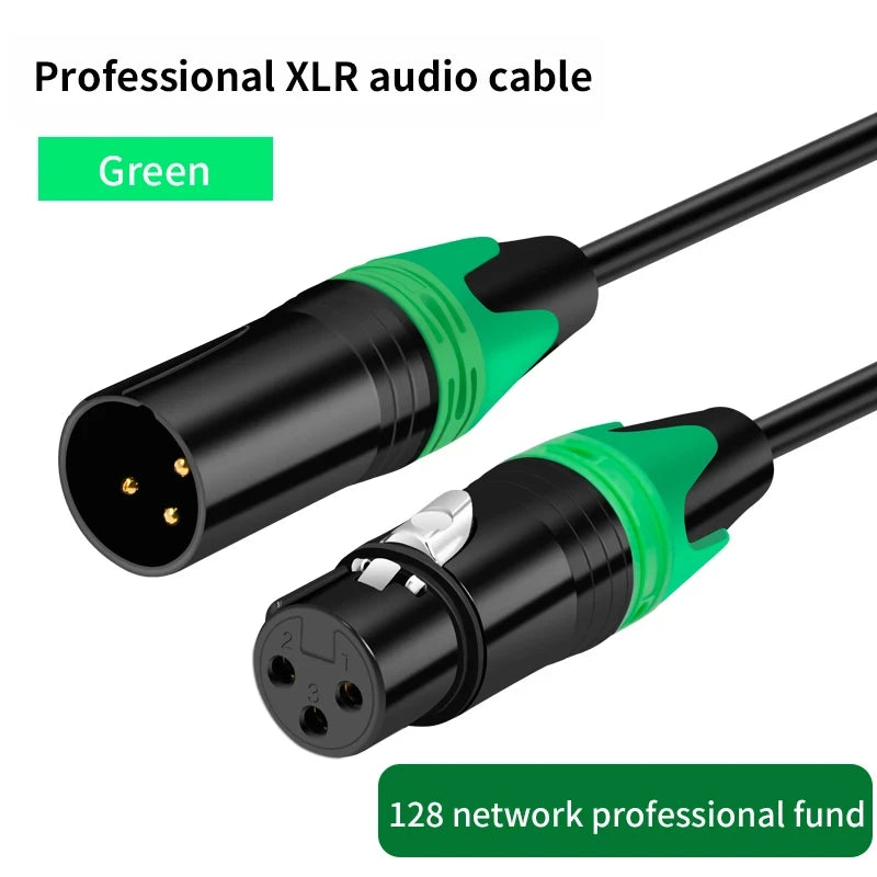 XLR Male to XLR Female Cable For Professional Recording Extension Line Balanced XLR Mixer Speaker Amplifier Live Microphone Line