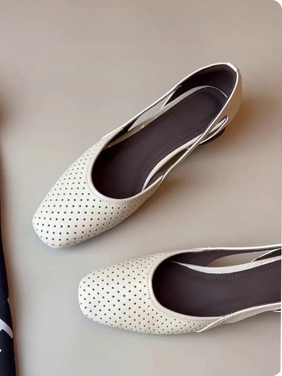 Ladies Shoes 2025 Fashion Shallow Women's High Heels New Slip-on Casual Hot Sale Soft Bottom Best Seller Flat Low Heels Zapatos