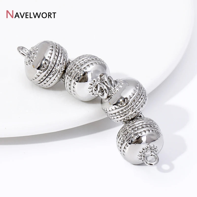 18K Gold Plated Brass Round Strong Magnetic Clasps For Bracelet Necklace Making Findings,End Clasps Connector For Jewelry Making