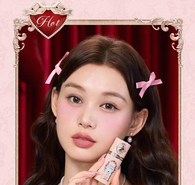 Flower Knows Strawberry Cupid Liquid Blush Long-lasting Moisturizing Easy Makeup Blush Creamy Liquid Blusher