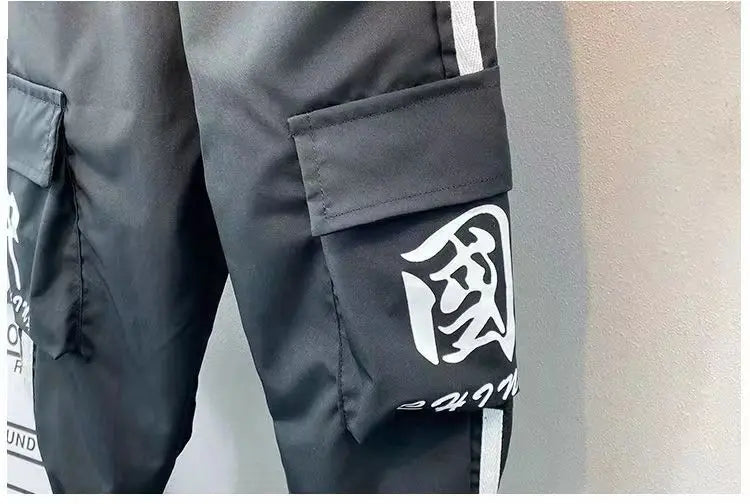 Baby Boys' Clothing Set Spring and Autumn New Handsome Children's Hooded Jacket Pants Two Piece Clothing Sports Set 2-9Y