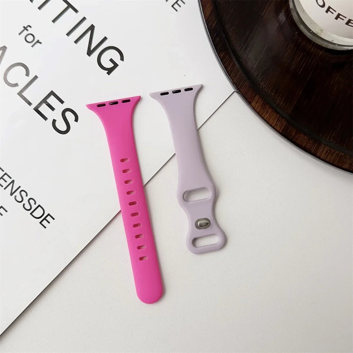 Thin Silicone Strap For Apple Watch 40mm 44mm 45mm 41mm 38mm 42mm Solid Color Strap Bracelet For IWatch Series 1 2 3 4 5 6 SE 7