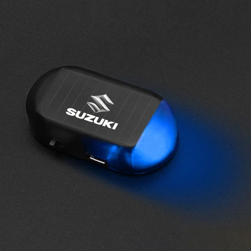 1Pcs Car Solar Powered Wireless Anti-Theft Caution Lamp LED Flashing Light Styling For Suzuki Jimny Grand Vitara Sx4 Swift Alto
