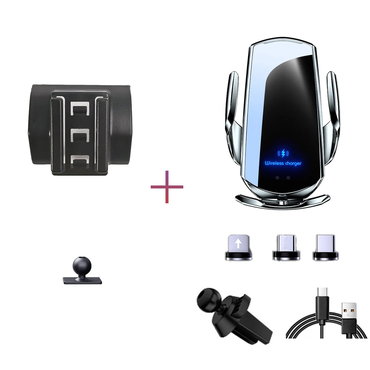 Car Phone Holder For Volkswagen VW Golf 8 MK8 2021-2024 Mobile Phone Mounts Car Wireless Charging Special Fixed Base Accessories