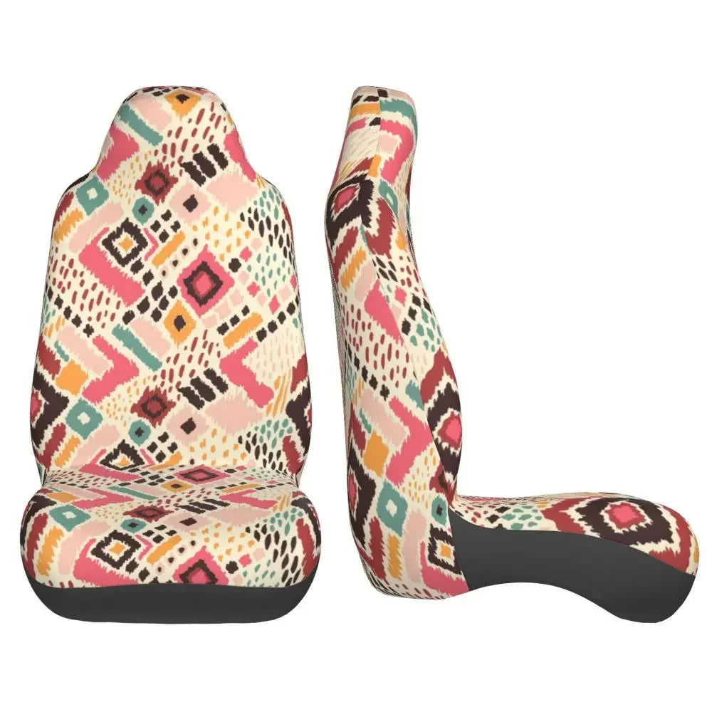 Boho Aztec Universal Car Seat Cover Four Seasons Women Ethnic Persian Tribal Car Seat Cushion Fabric Hunting
