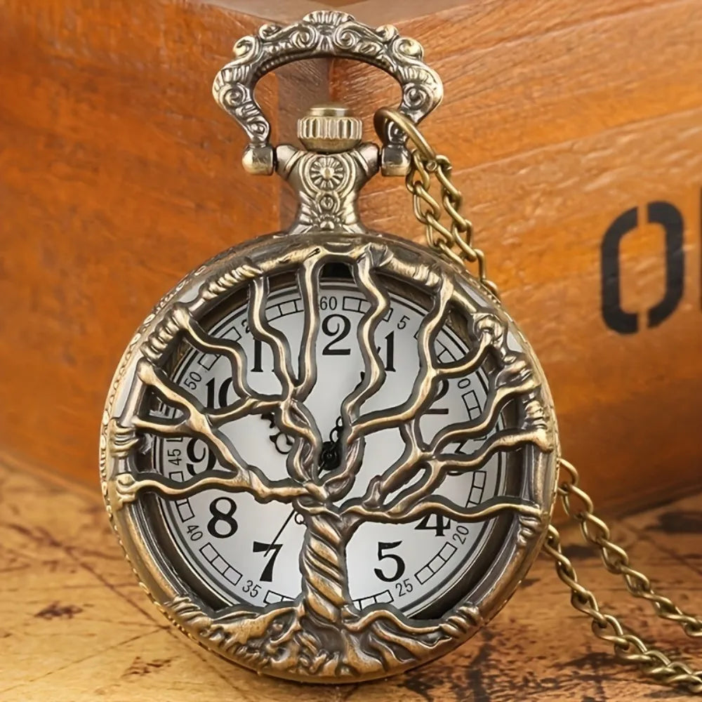 6PCS Classic Vintage Random Pocket Watches,With Necklace Pendant , Best Presents To Families and Friends, Festival Birthday Gift
