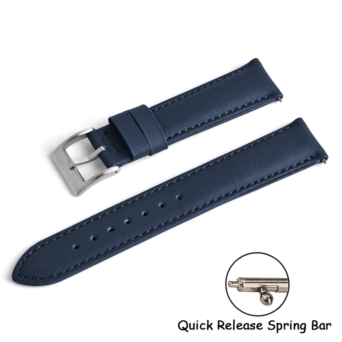 New D-elugs Waterproof Sailcloth Watch Strap 20mm 22mm Fabric Nylon Leather Watch Band For Omega/Seiko Belt Quick Release Strap