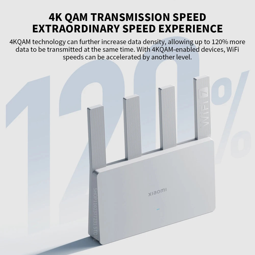 Xiaomi Router BE3600 2.5G WiFi7 2.4/5GHz Duan Bands 160Mhz 3570Mbps Mesh Networking Gaming Acceleration 2.5G Ethernet Port -CN