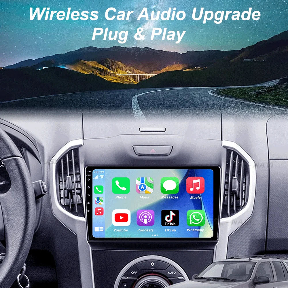 Android 15 Carplay For Chevrolet Holden S10 TRAILBLAZER COLORADO ISUZU DMAX GPS Car Radio Audio Multimedia Player Stereo Audio