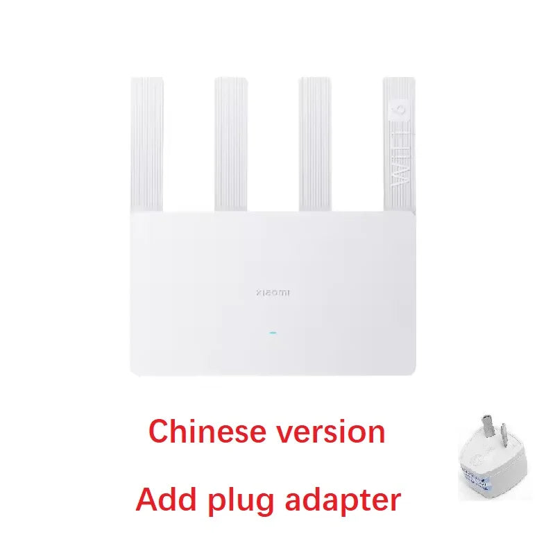 NEW XIAOMI Router AX3000E WiFi 6 3000Mbps Dual-Band Gigabit Qualcomm Chip Dual WAN Ports 256MB Large Memory Mesh Networking CN