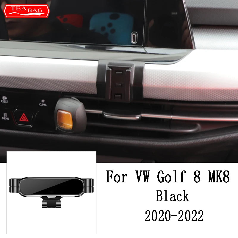 Adjustment Car Phone Holder For Vw Volkswagen Golf 7 Mk7 2013-2019 Golf 8 Mk8 2020-2022 Air Vent GPS Gravity Stand Special Mount