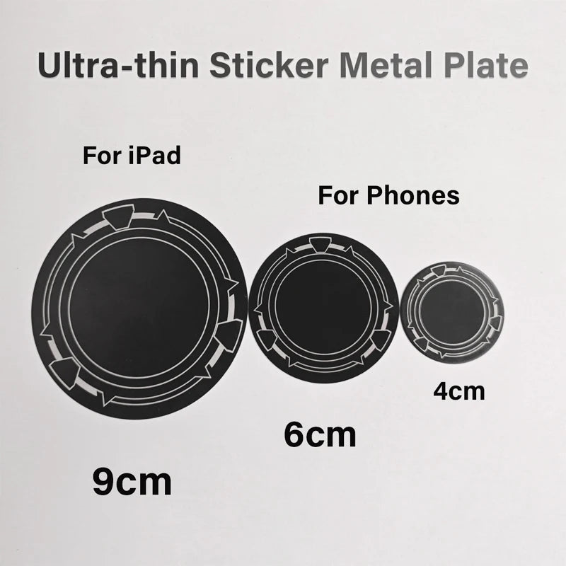 Ultra-thin 4cm/6cm Mobile Phone Back Sticker Metal Plate for Magnetic Holder 9cm Metal for IPad/Tablet PC Universal Iron Sheet