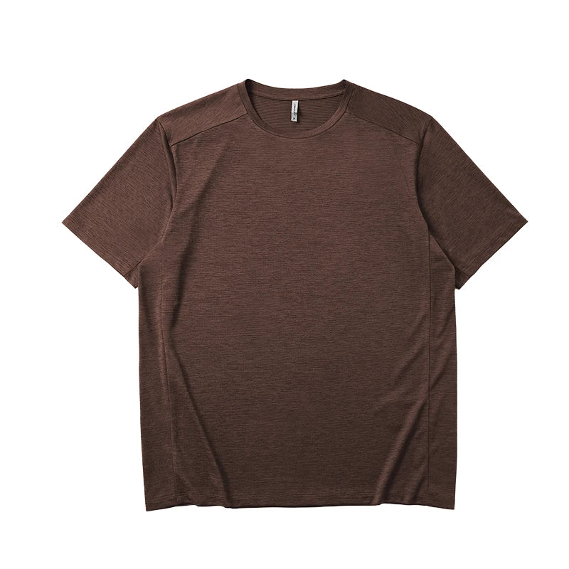 2026 New Quick Drying T-shirt for Men's Outdoor Sports, Moisture Wicking and Cool Short Sleeved Top for Summer