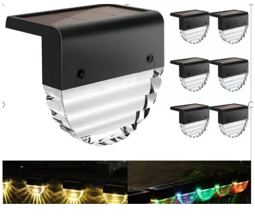 Solar Pool Lights Step Lights Outdoor Poolside Solar Light with Timer Offfor for Outside Stair Fence Step Pool Backyard Decor
