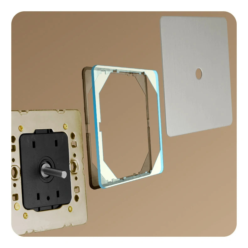 Avoir Matte Silver Vintage Toggle Switch Panel Brass Lever Switches Push Button Home Improvements Light Switches Dimmer Sockets