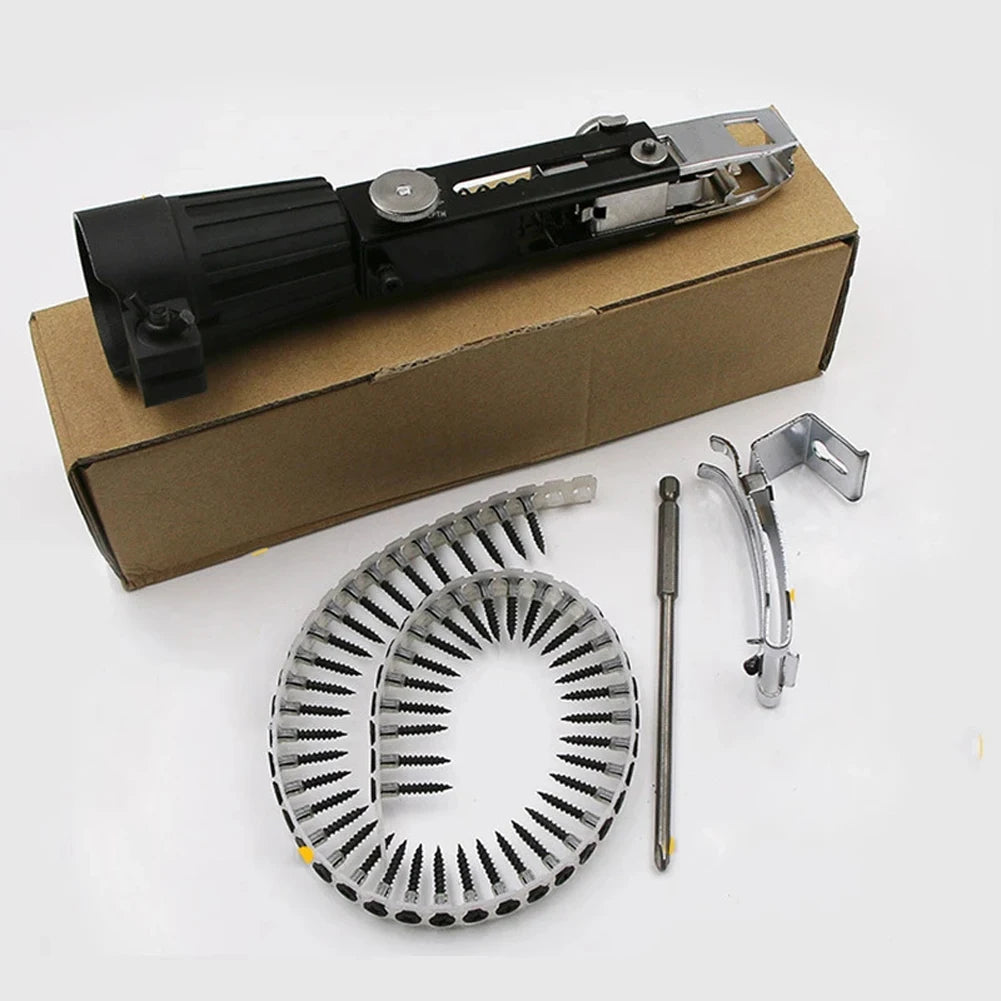 Automatic Chain Nail Gun Adapter Screw Gun For Electric Drill Woodworking Tool Cordless Power Drill Woodworking Tool