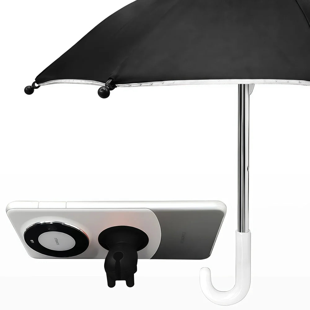 1Set Phone Umbrella Suction Cup Stand for Sun Shad, Outdoor Anti-Glare Cell Cute Sunshade Holder, Car Navigation Shade Visor