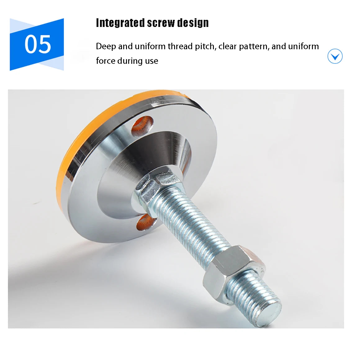 40 50 60 Heavy Metal Foot Cup/Fixed Foundation Screw/Adjustable Foot/Anti Slip Shock Absorber Support Foot M8 M10 M12 M14 M16