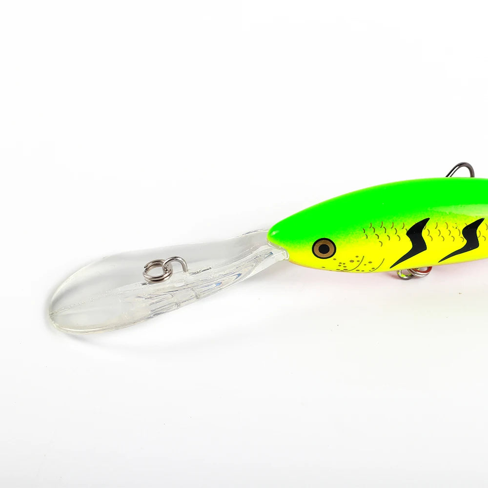 FM33 Deep Tail Dancer Hard Bait 75mm 10g  90mm 14.3g 105mm 23g Deep Diving Minnow Lure Wobbler Bass Pike