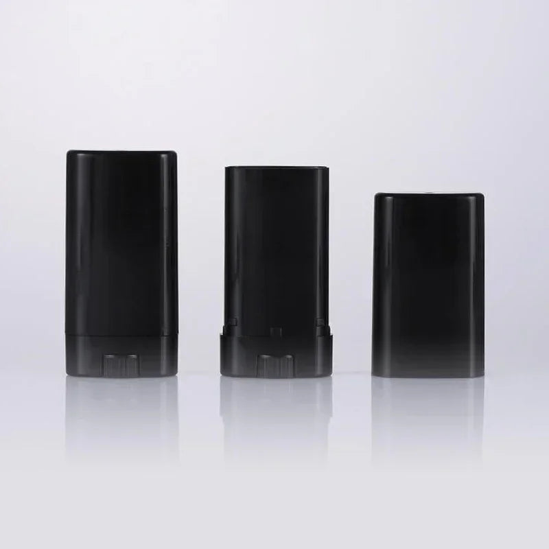 50pcs 15g Plastic Oval Lip Balm Tubes Travel Deodorant Containers Perfume Homemade Solid Lotion Portable Makeup Lipstick Tubes