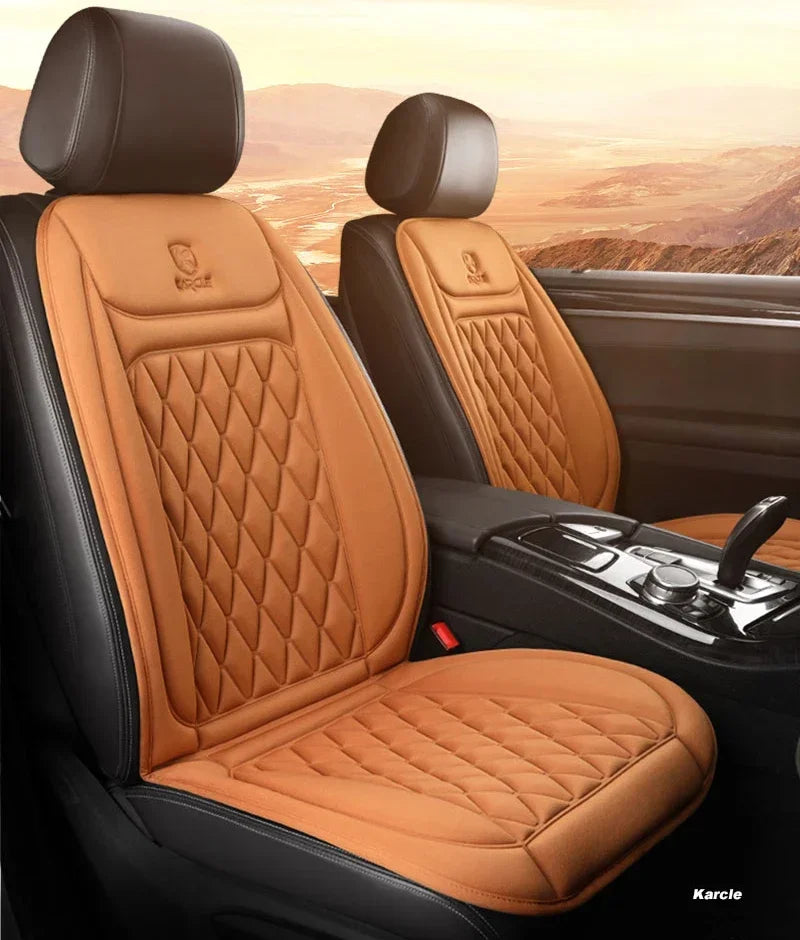 12-24v Heated Car Seat Cover 30' Fast Car Seat Heater Cloth/Flannel Warmed Heated Car Seat Protector 25W Heating Cover