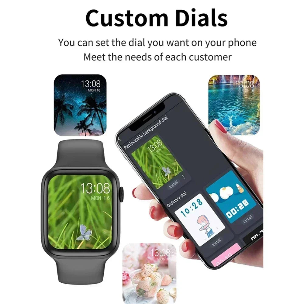 2025 New Answer Call Sport Fitness Smart Watch Tracker Custom Dial Smartwatch Men Women Gift For Any Phone PK IWO 27 X8 T500