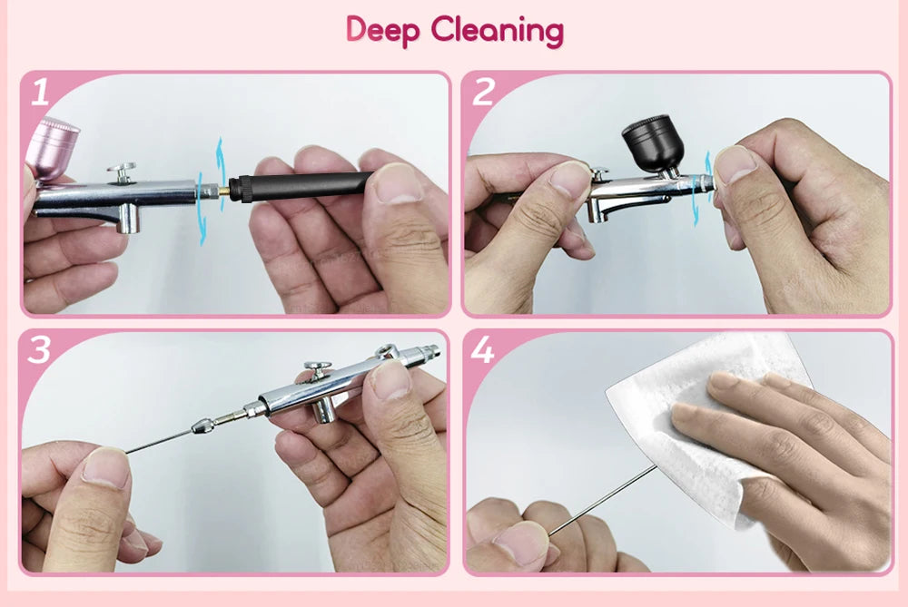 Airbrush with Compressor Mini Spray Gun for Painting Modeling Crafts Wireless Paint Spray Airbrush Painting Kit with Compressor