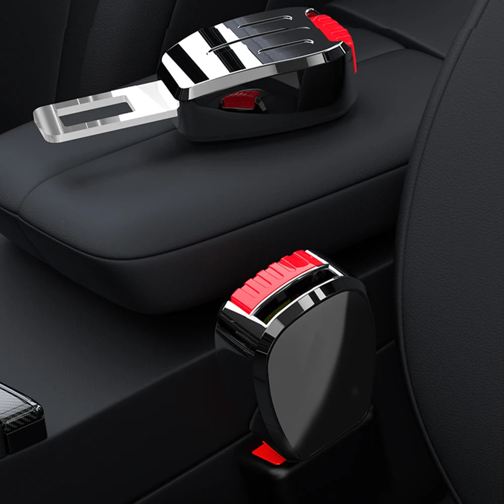 1/2PCS Car Seat Belt Clip Extender Auto Safety Belt Extension Thick Insert Socket Extender Safety Buckle Seat belt buckle plug