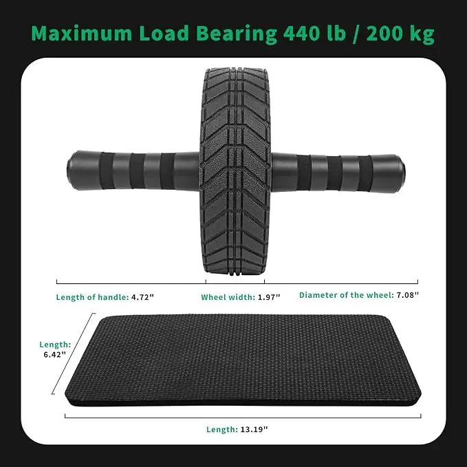 Ab Roller Wheel - Equipment for Abdominal & Core Strength Training, Home Gym Fitness Equipment, Exercise Wheel for Men Women