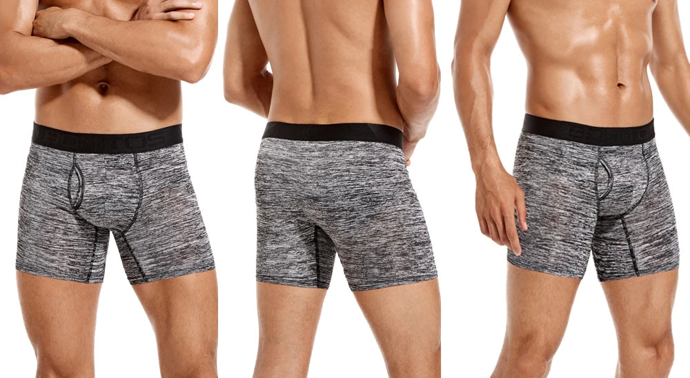 4pcs Front opening underpants men brand Boxers man sexy boxer shorts Men's panties gift underwear for mens calecon