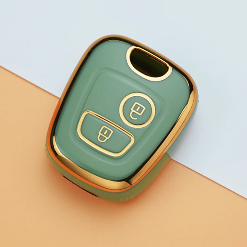 For Peugeot 107 206 207 307 For Citroen C1 C2 C3 C4 Picasso For Toyota Aygo TPU Car Remote Key Case Cover Shell Fob Keychain