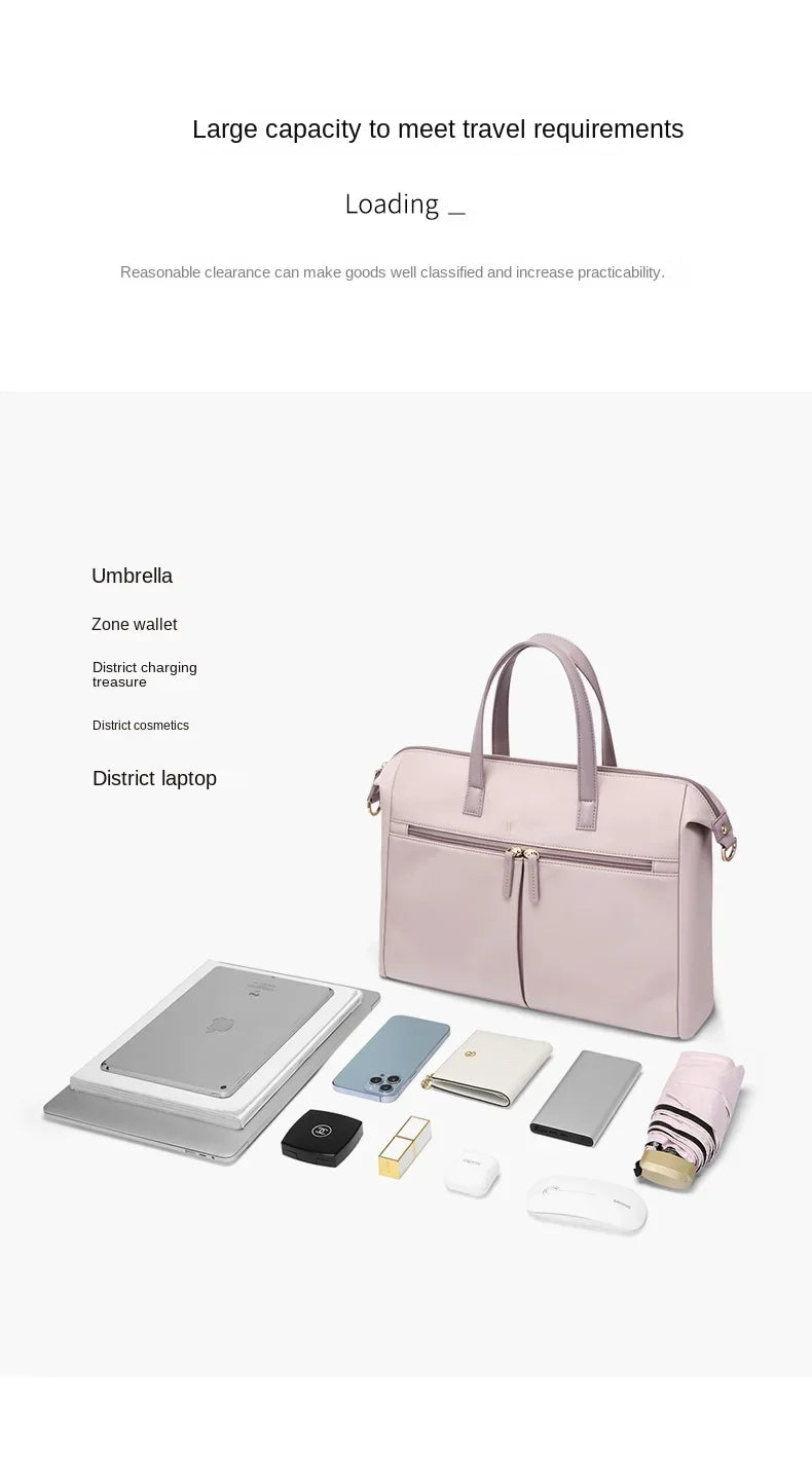 GOLF Women's Business Bags Briefcases Laptop 15 Inch Bag Commuter Handbag Lady Casual College Shoulder Bags for Women Trend 2024