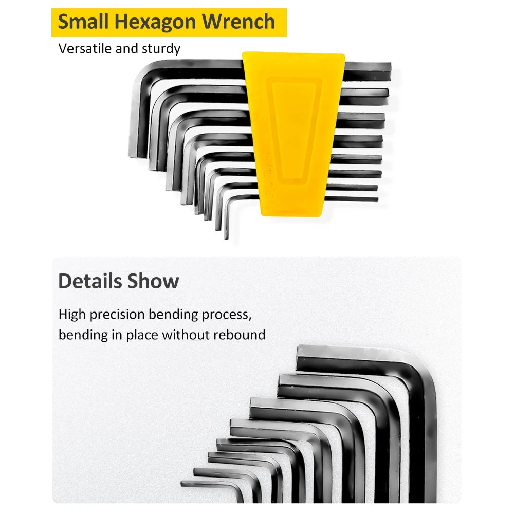 108 Piece Tool Set General House hold Hand Tool Kit with Plastic Toolbox Storage Case Used to Car repair And home Repair