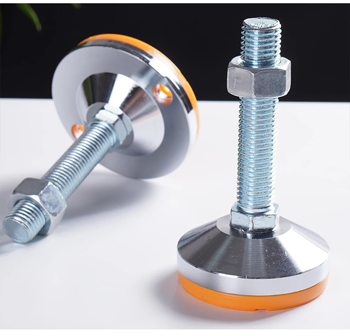 40 50 60 Heavy Metal Foot Cup/Fixed Foundation Screw/Adjustable Foot/Anti Slip Shock Absorber Support Foot M8 M10 M12 M14 M16