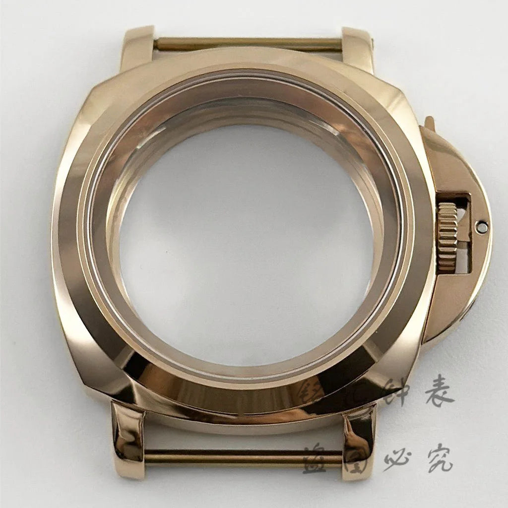 PVD Black NH35 40mm Sapphire Crystal Watch Case Stainless Steel with Handle Case for NH34 NH35 NH36 4R35 NH38 NH70 NH72 Movement