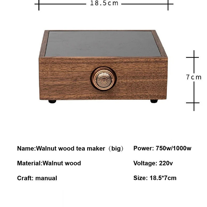 1000W Electric Ceramic Stove Portable Tea Maker Automatic Keep Warm Electric Tea Stove 6 Gear Heating Stove Boiling Water Heater
