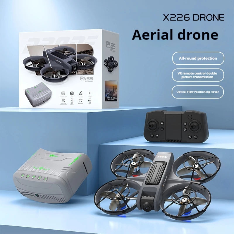 VR Professional Mini Drone for Kids with HD Camera Brushless Motor Optical Flow Positioning Remote Control Toy Quadcopter