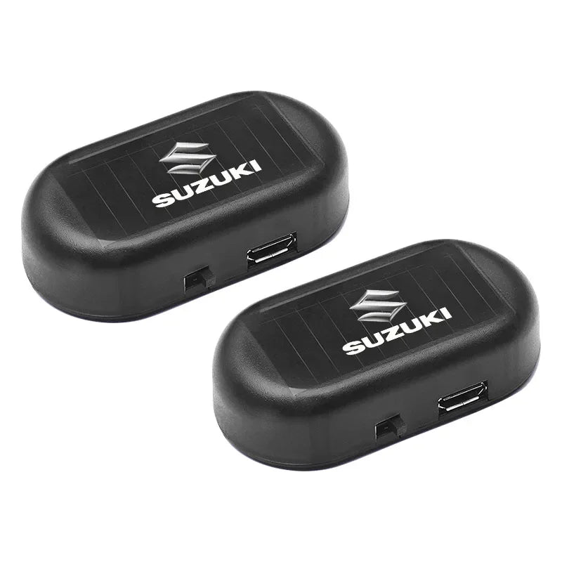 1Pcs Car Solar Powered Wireless Anti-Theft Caution Lamp LED Flashing Light Styling For Suzuki Jimny Grand Vitara Sx4 Swift Alto