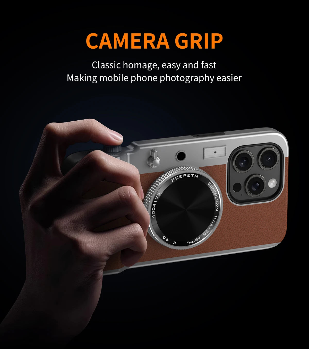 Retro Magnetic Multifunctional Camera Phone For 16 15 14 13 12 11 Pro Cosmetic Mirror Shockproof Cover