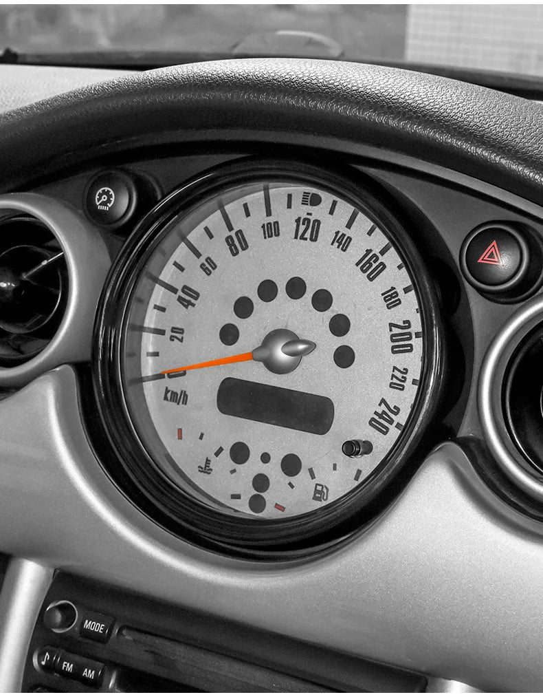 Speedometer Trim Ring Cover Decoration Sticker for Mini Cooper R50 R52 R53 2001 2002 2003 2004 2005 2006 Styling Car Accessories