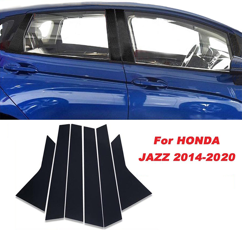 Car Window Pillar Posts Door Trims Cover Sticker for Honda FIT JAZZ 2014 2015 2016 2017 2018 2019 2020 Auto Exterior Accessiroes