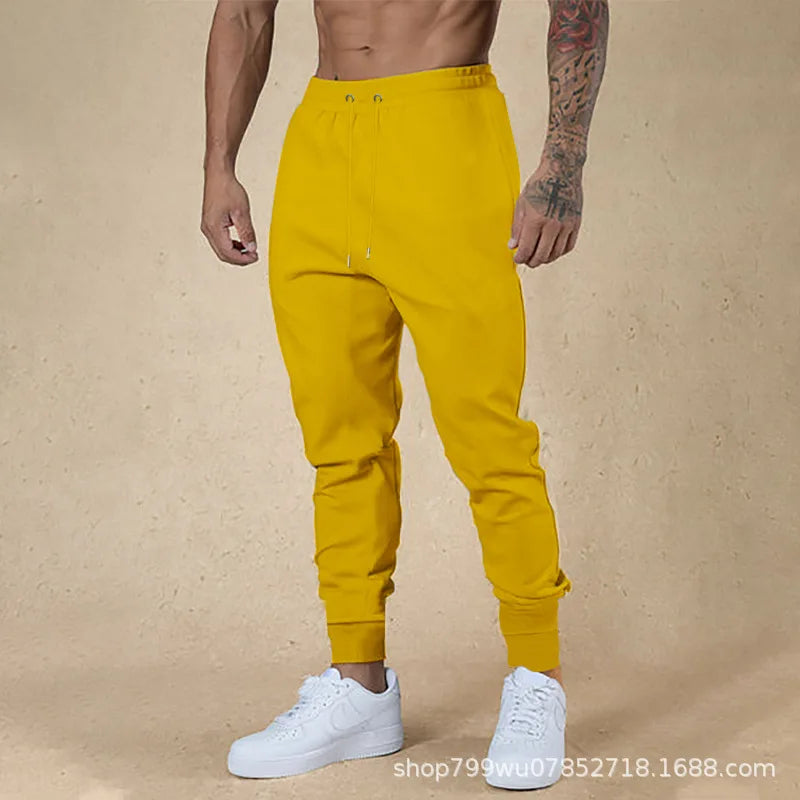 Men's Clothing 2025 Four Seasons Men's Leggings Trousers Casual Pants