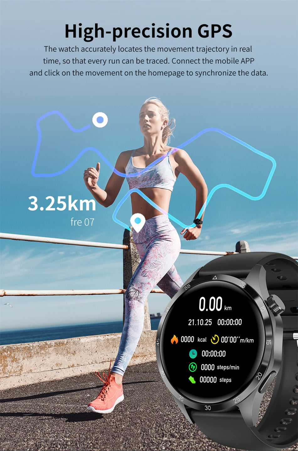 2025 New SmartWatch Men Women Smartwatch Bracelet Heart Rate Blood Pressure Fitness Tracker Sport  For Ios Android holiday gifts
